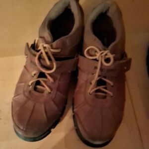 Ralph Lauren Tan Lace-Up Boots